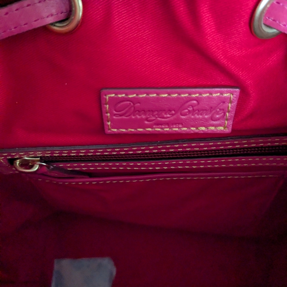 Dooney & Bourke Florentine Drawstring in Fuchsia - Picture 11 of 14
